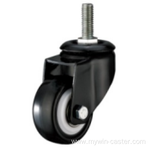 2.5 Inch Threaded Steam Swivel TPR Material Small Caster